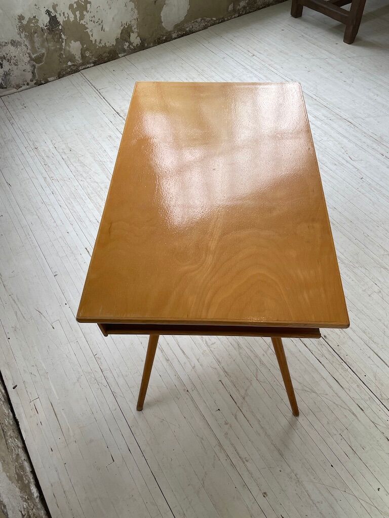 Vintage oak compass desk