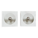Pair of Disderot wall lights model 2091