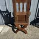 Antique oak armchair, high period