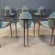 Post modern dining chairs by Belgochrom, set of 6 - 1980s