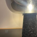 Concrete table lamp smoked glass size XL