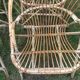 Set de 4 fauteuils rotin vintage