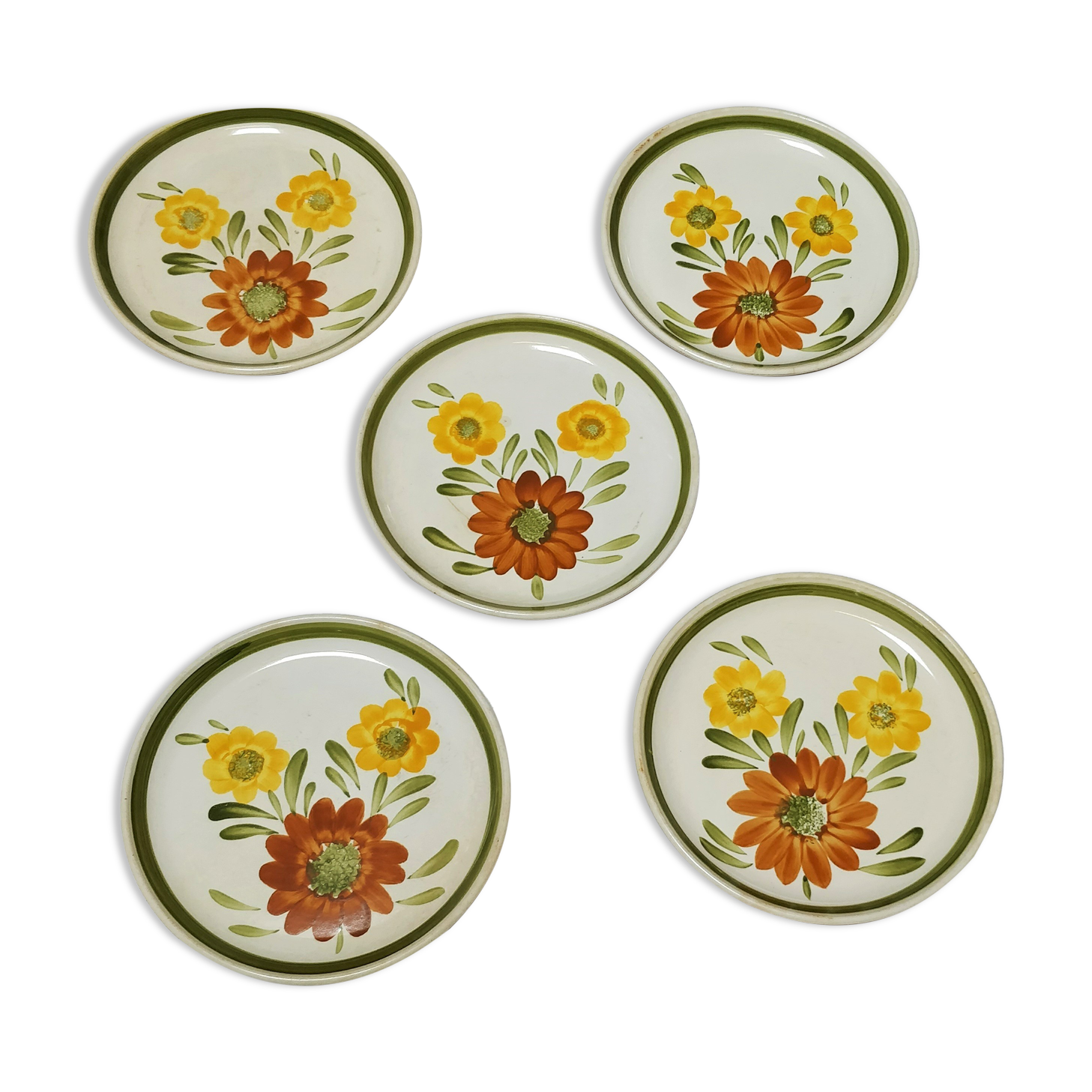 Plates Sarreguemines and Digoin hand painted