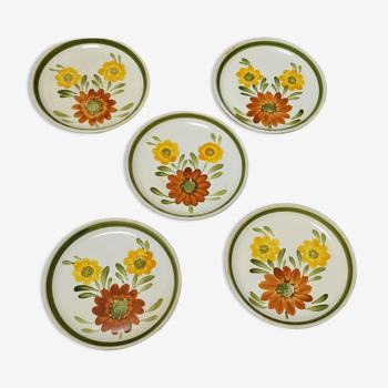 Plates Sarreguemines and Digoin hand painted