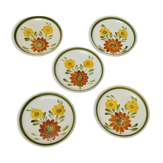 Assiettes Sarreguemines et Digoin peinte à la main
