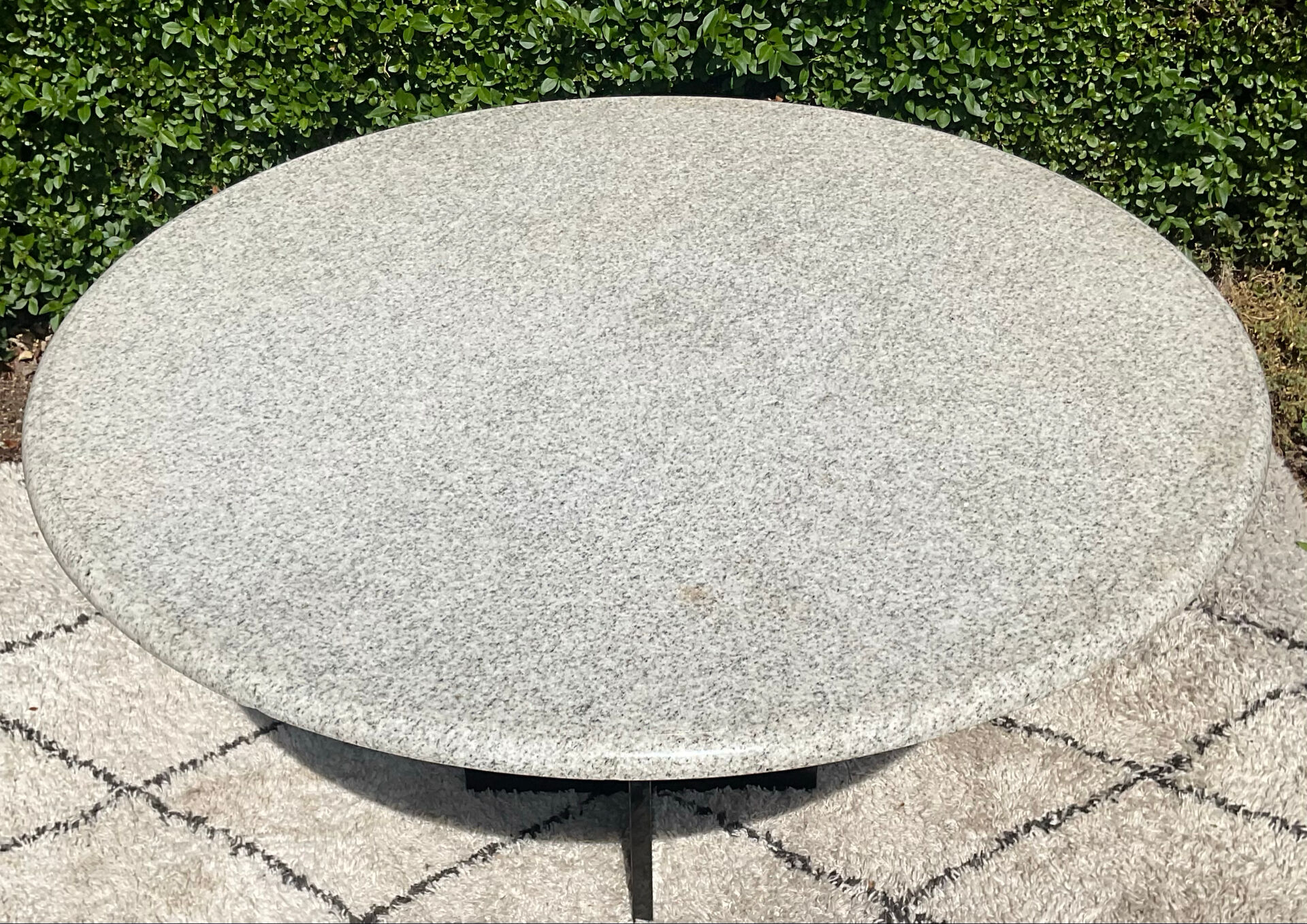 Tabe à manger en marbre et granit, années 70-80