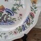 Plate Sarreguemines France model Rouen decoration flowers and insects 25.5cm