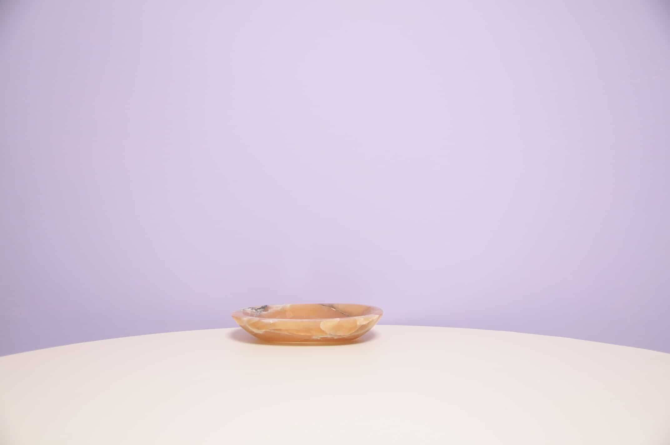 Vide poche, bol en marbre rose