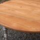 Table de ferme ronde à volets en bois massif – Ø 130 cm