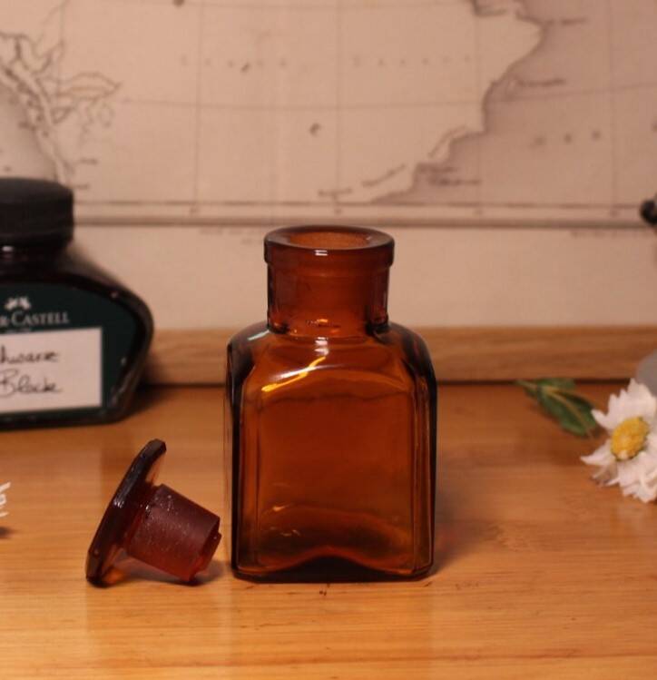Amber Apothecary Bottle