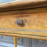 Farm table in natural wood fir 1900 brewery