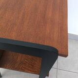 Table d'appoint à 2 niveaux des années 60