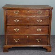 English oak chest of drawers late eighteenth century