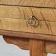 Vintage Mid-Century Oak Desk with 6 Drawers, Open Back, Kjærnulf Style