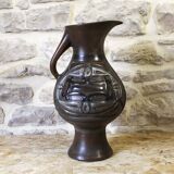 Ceramic vase pitcher by Jean de Lespinasse