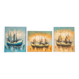 Boat on the water, 2000s, acrylic on canvas