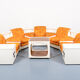 1960s Italian modular seating sofa set