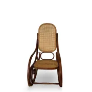 Vintage Bentwood Rocking Chair in the Thonet Tradition, by FMG, 1940s/