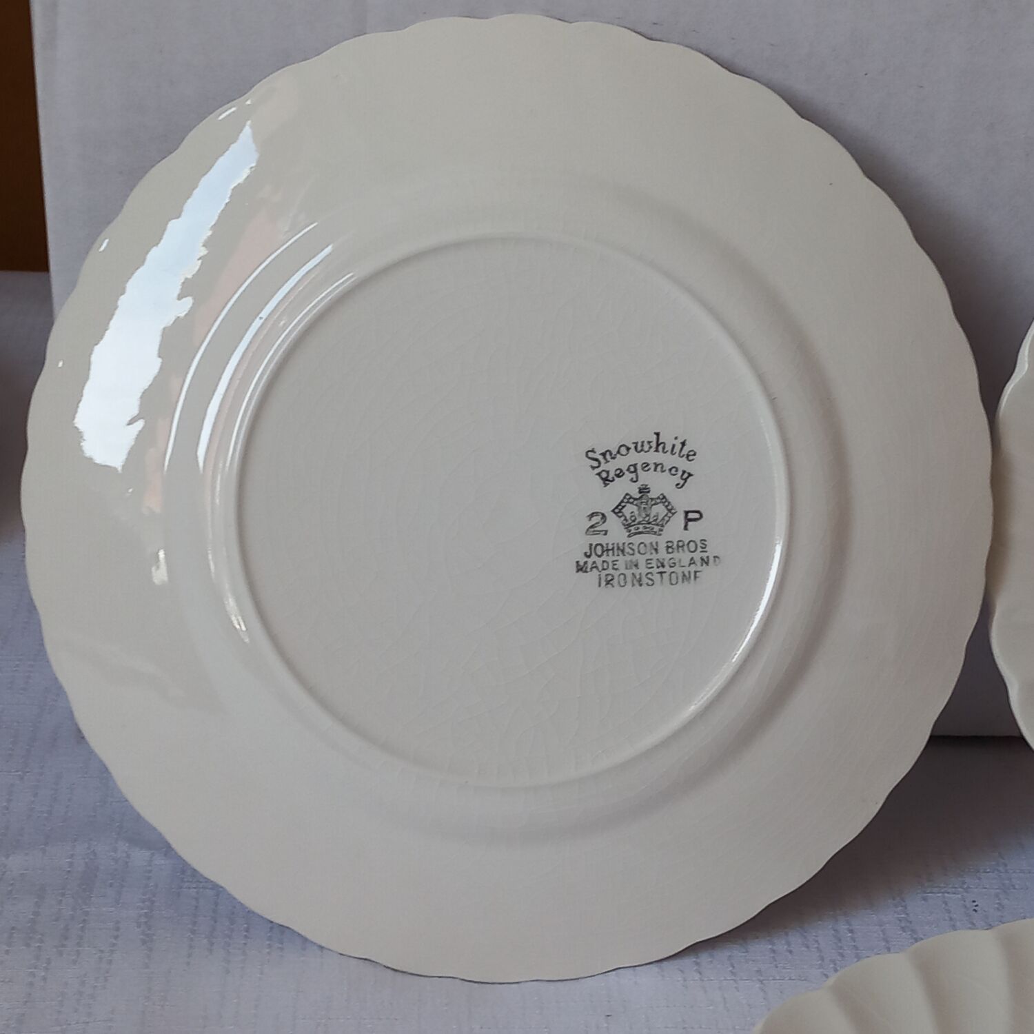 Snowhite Regency Johnson Bros Plates