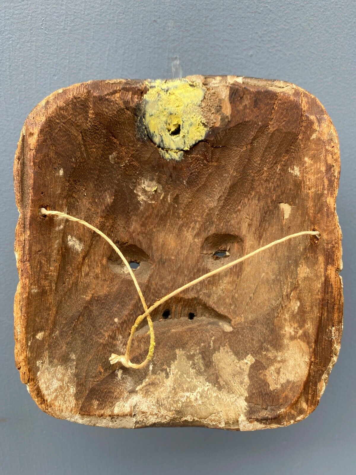 MINIATURE MASK JAPAN SIGN PERIOD EDO XIXTH CARVED WOOD