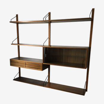 Bibliothèque scandinave Poul Cadovius royal système modulable années 60