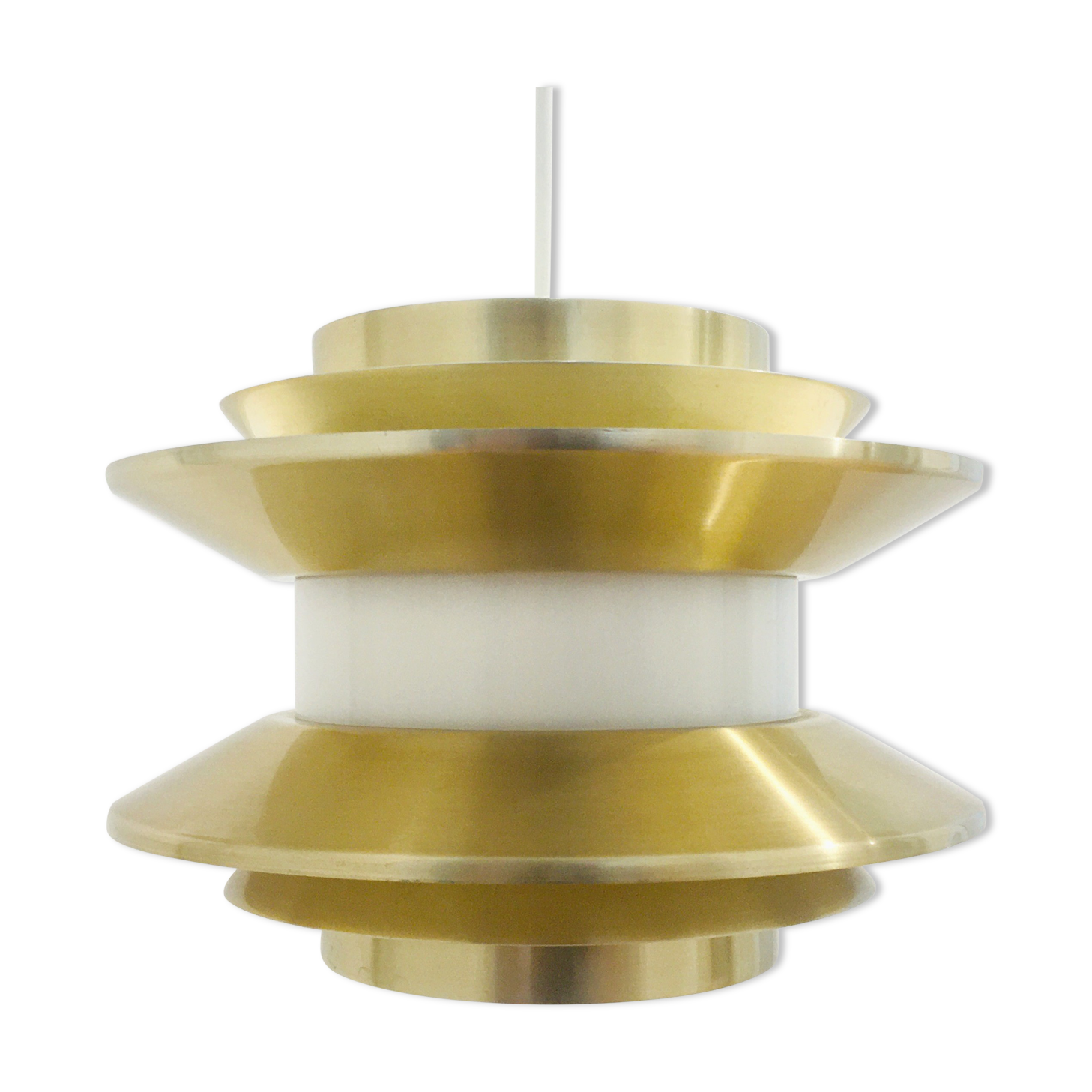 Mid-Century Labelled Trava Ceiling or Pendant Lamp by Carl Thore for Granhaga, Sweden, 1970s