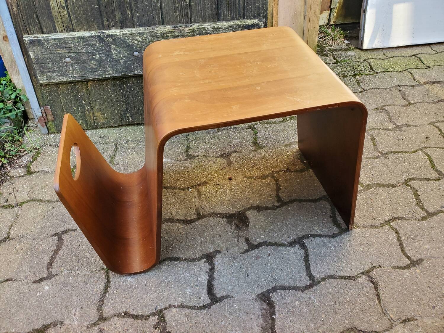 Vintage magazine rack coffee table 70/80