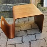 Vintage magazine rack coffee table 70/80