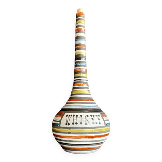 Large earthenware whiskey bottle by Roger Capron in Vallauris