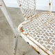 Set of three vintage industrial metal bistro chairs by Rene malaval