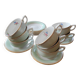 Set of 8 opaque porcelain cups – 1950s