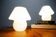 Set of 2 Mushroom Table Lamps by Venini for Mazzega, Italy, 1960s