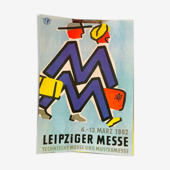 Original 1962 LEIPZIGER MESSE ADVERTISING BROCHURE Campaign Bulgaria Comrades