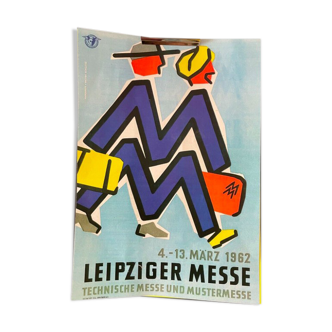 Original 1962 LEIPZIGER MESSE ADVERTISING BROCHURE Campaign Bulgaria Comrades