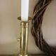 Candlestick flambeau brass pusher