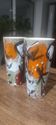 Pair of vintage ceramic mugs, signed and numbered.