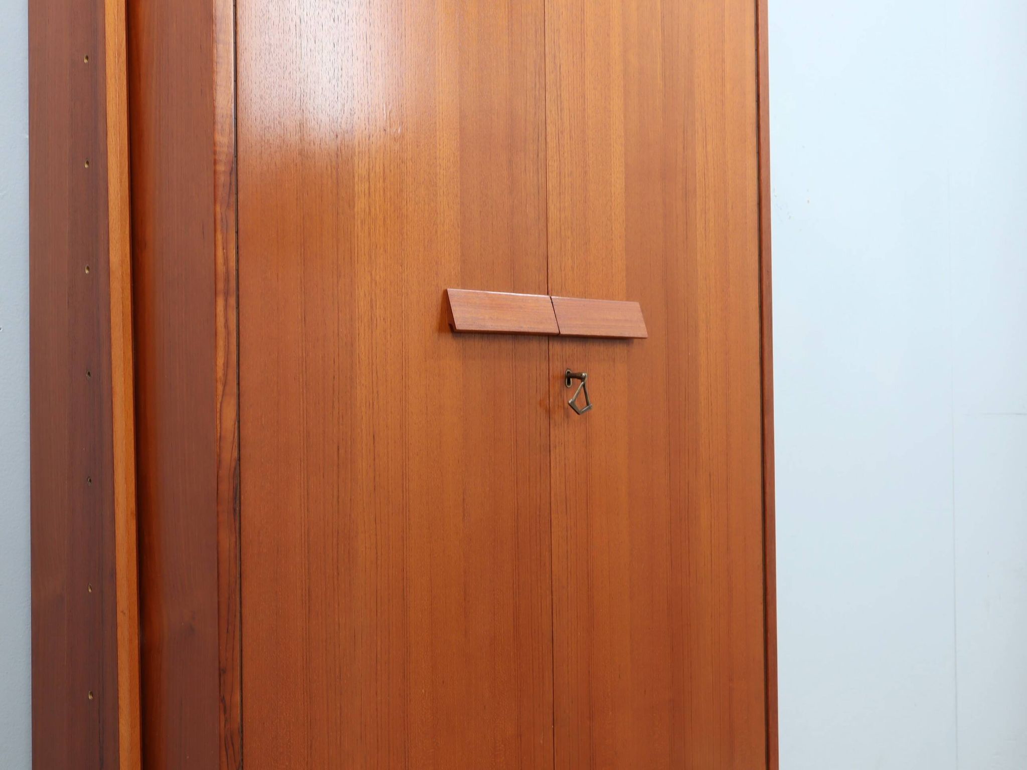 Mid century original teak storage wardrobe Italy 1960s
