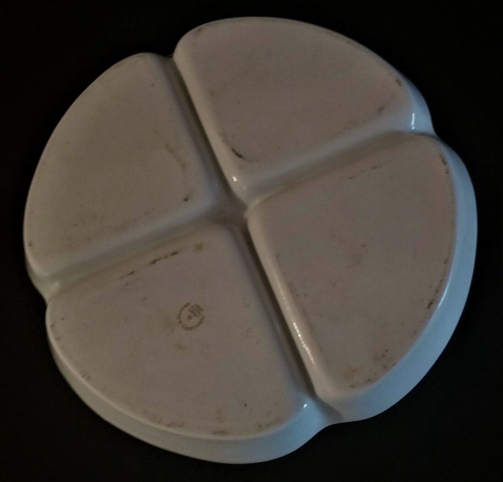 Porcelain flat servant from Limoges Mandavy Marcel