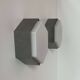 Pair of vintage opaline and metal wall lights, Raak Holland 1970