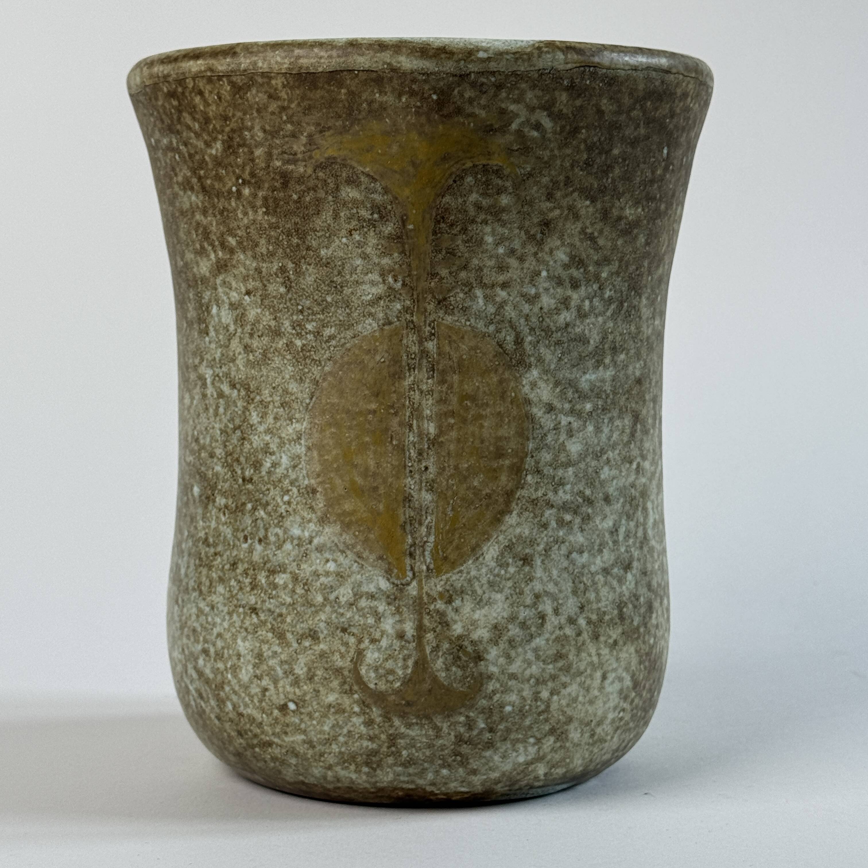Ceramic vase by the 2 potiers, France, circa 1950