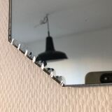 Beveled mirror octagonal 1930 54x36cm