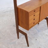 Mid century free standing shelf, 1960's norway