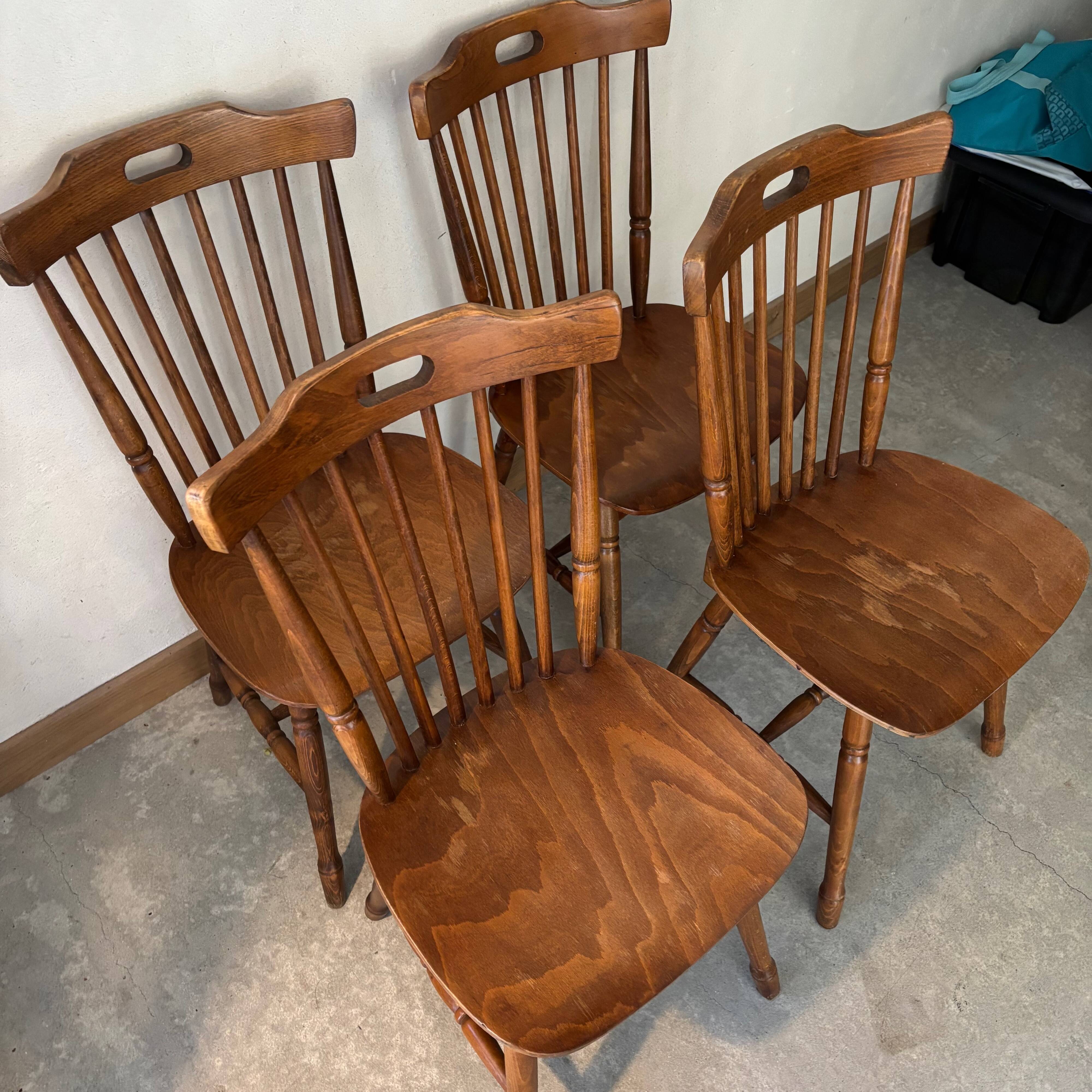 set of 4 bistro chairs
