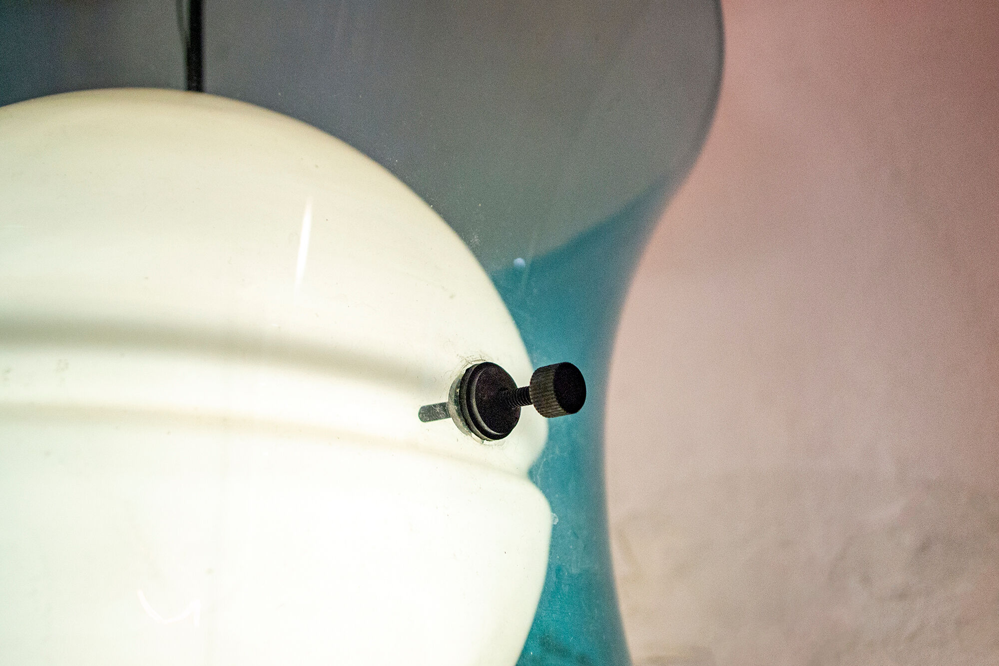 Italian hanging lamp in Murano glass from Vistosi, 1960s