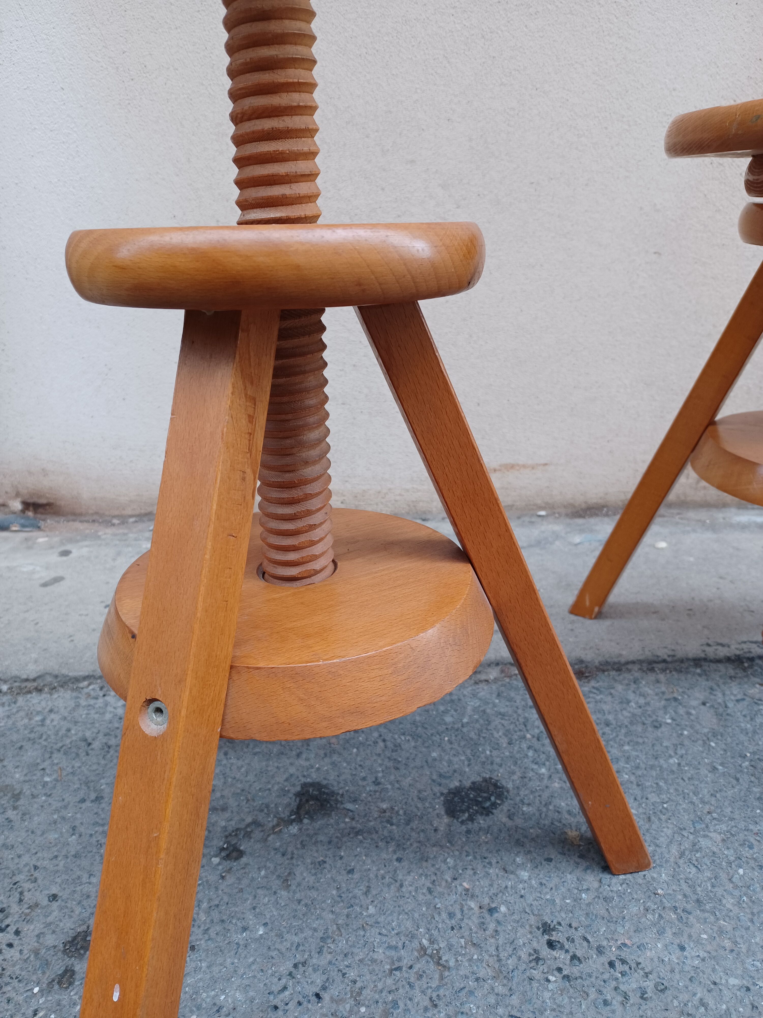 Pair of workshop stools