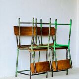 Vintage  School Chairs, set of 4