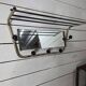 Vintage coat rack with pivoting mirror from the 60s