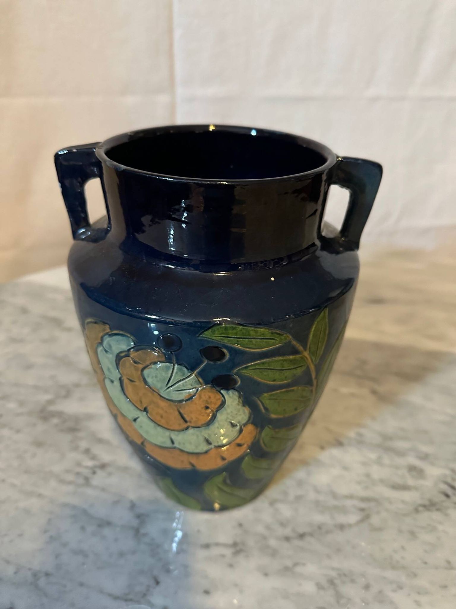 Fauquet terracotta vase