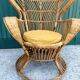 Fauteuil Emmanuelle en rotin par Gio Ponti, Italie 1960