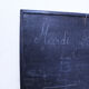 Vintage school board with framing